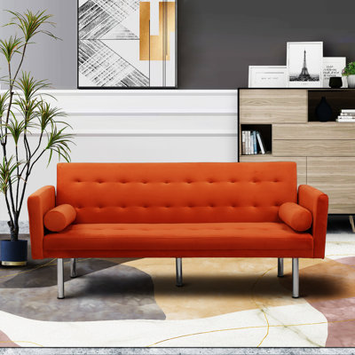 Tayln 68.5 " Velvet Sleeper Sofa