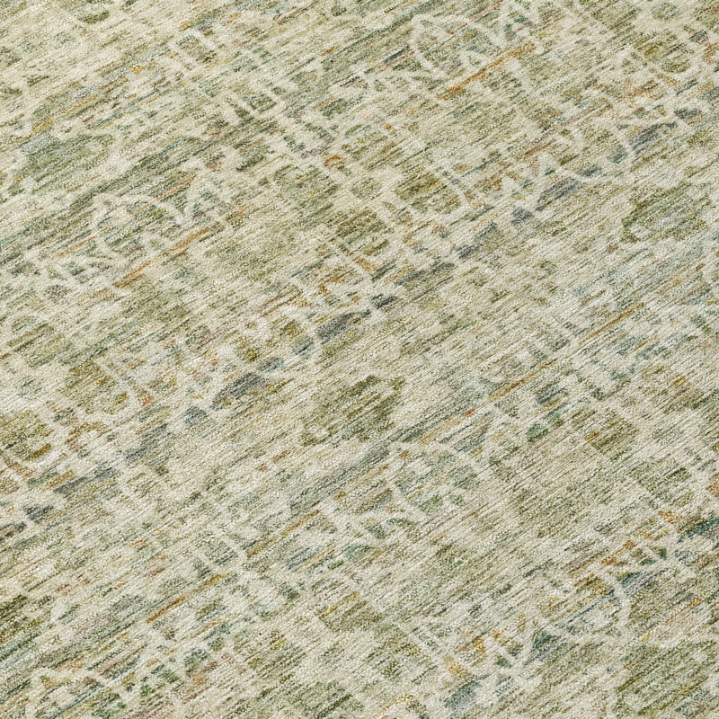 Tapis à rayures intérieur / extérieur lavable à la machine Colman ACN2152, Rectangle 10 pi x 14 pi