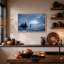 Art mural sur toile, "Dark Sea Stacks Under Stormy Sky"-1879369919