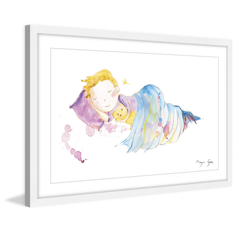 « pacifique sleep » par maya gur, reproduction d’art encadrée, H 24 po x l 36 po x P 1,5 po