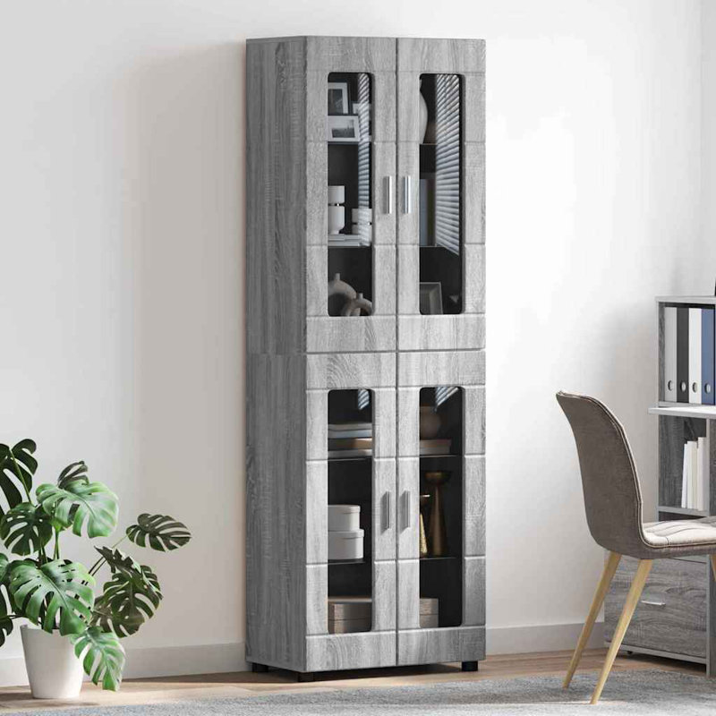 Tamoor Highboard Accent Chest, Grey Sonoma