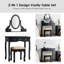Ensemble de meuble-lavabo avec miroir cavender-910060910