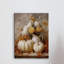 Chute de citrouille blanche, art mural sur toile sans cadre 11 po x 14 po