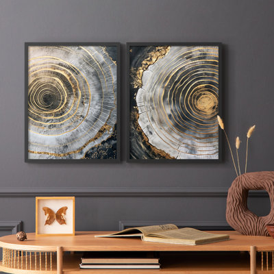 ABSTRACT Series CCLxxi - reproduction encadrée de qualité supérieure - prête à être accrochée - aucun clou requis - aucun clou requis