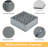 Dresser Drawer Organizers For Socks, Ties & Clothing - 3 Pack, 72 Grid Compartments-1466742813