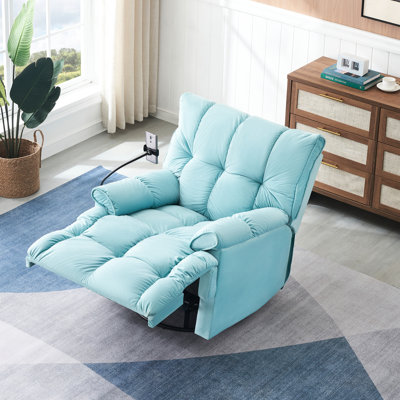 Cyan Comfy 1 avec siège souple et plateau avec accoudoirs, réglable à 150 degrés, pour petit salon, fabrication en bois massif une, espaces appropriés