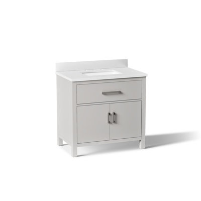 Kresla 36 In. Bathroom Vanity Cabinet With Sink And Quartz Top