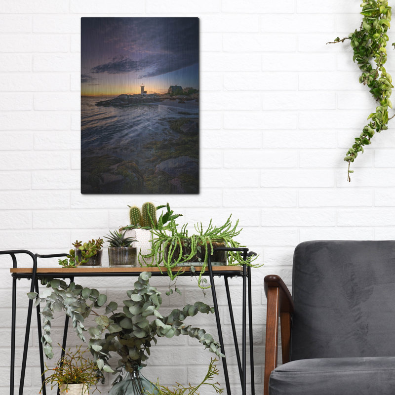 Mur en métal «Annisquam Twilight» par Rick Berk, H 16 po x l 12 po