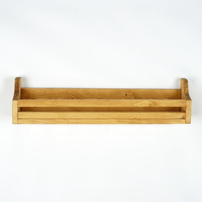 Wooden Spice Jar Rack, Ledge Floating Shelf, Kitchen Cabinet Organizer Shelf