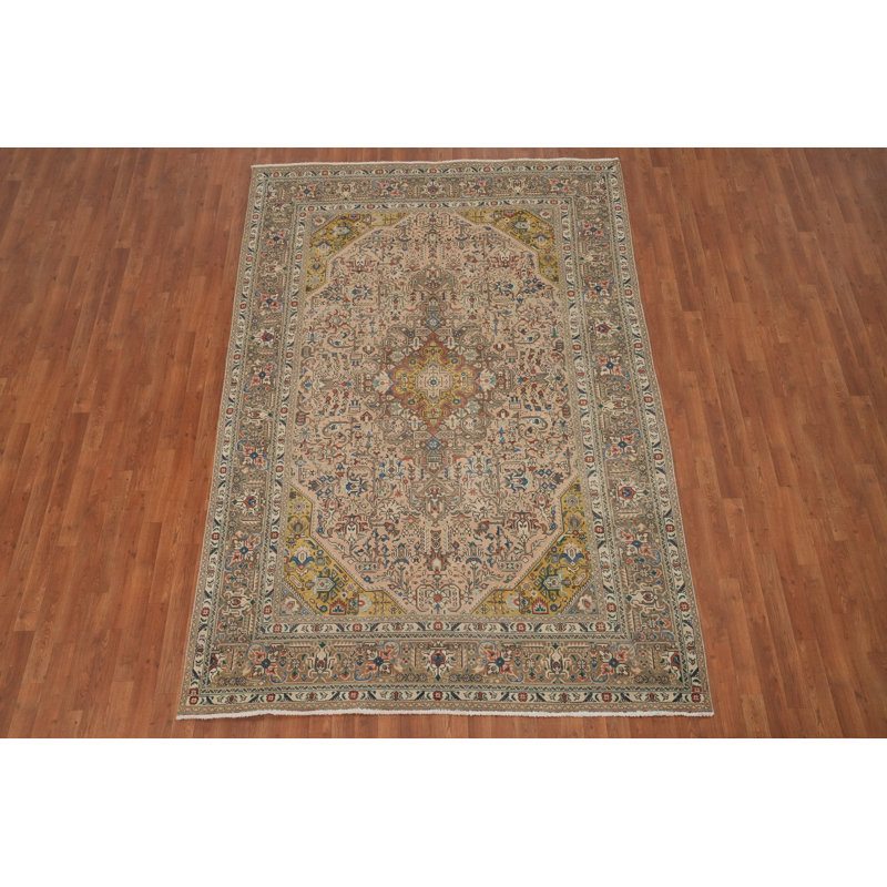 Handcrafted Wool Traditional Area Rug 7x10