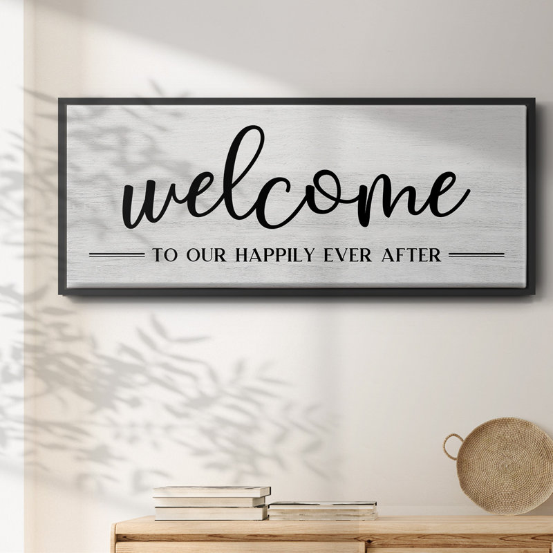 Welcome Ever After- Framed Canvas