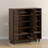 Shoe Storage Cabinet with 5-tier Cupboard and 5 Open Shelves-101946150