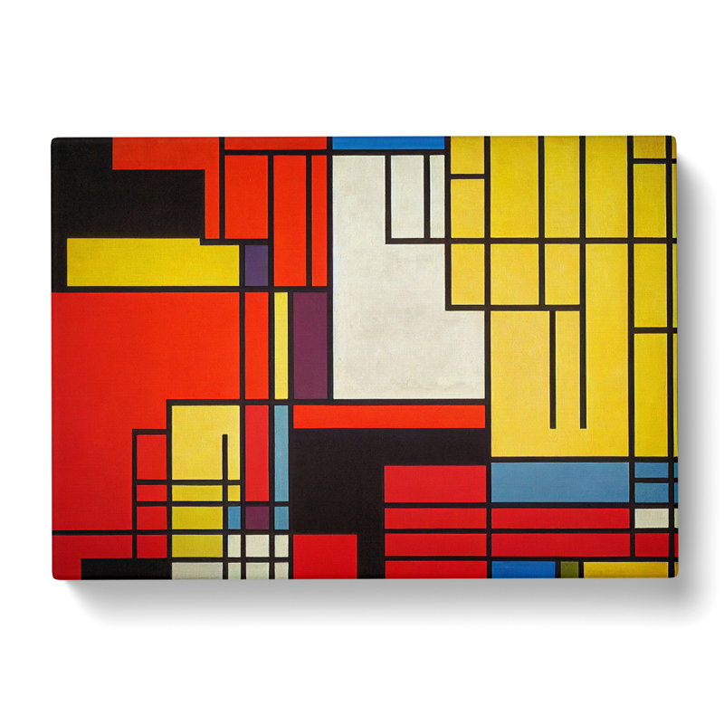 Cubism Art Abstract Vol.4 - Wrapped Canvas, 35cm H x 50cm W x 3cm D