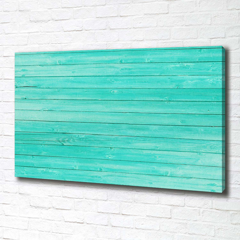 Green Boards - Wrapped Canvas Print