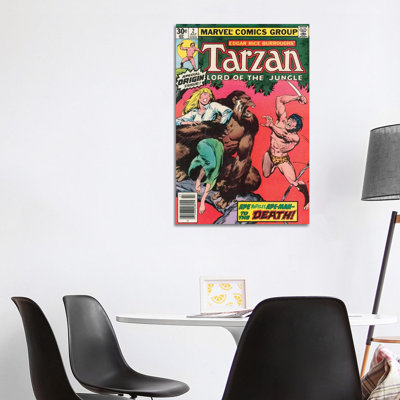 Tarzan Comic Cover #2 by Jon Buscema - Wrapped Canvas Gallery-Wrapped Canvas Giclée