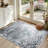 Green Snow Branches Winter Forest Snowy Tree Wonderland Landscape Beautiful Machine Washable Indoor Area Rug-129431339