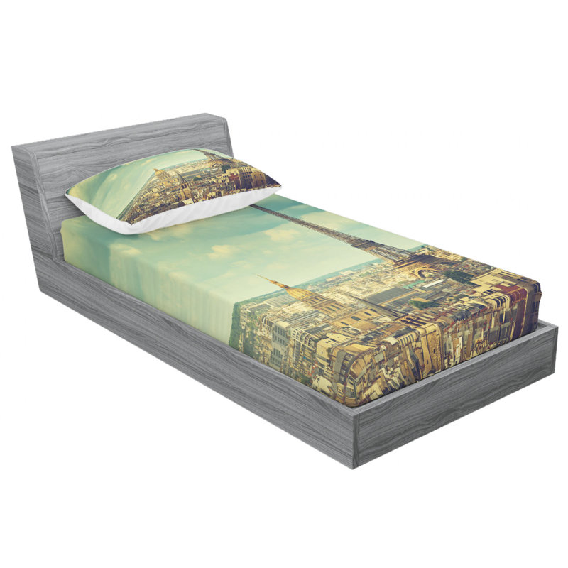 Microfiber Sheet Set, Twin Sheet Set with Fitted Sheet