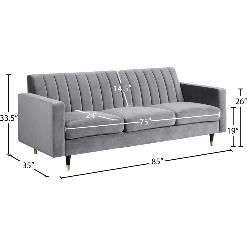 Brayden Studio® Conn 85'' Upholstered Sofa & Reviews | Wayfair