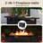 25" H x 40" W Dorace Rectangle Steel Propane Fire Pit Table, Black-846668713