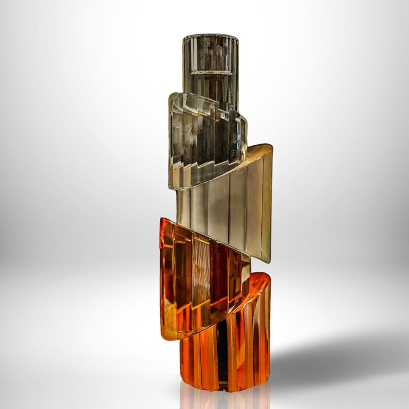 All' Eden Candlestick, Clear/Amber