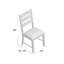 Chaise d'appoint rembourrée Osya