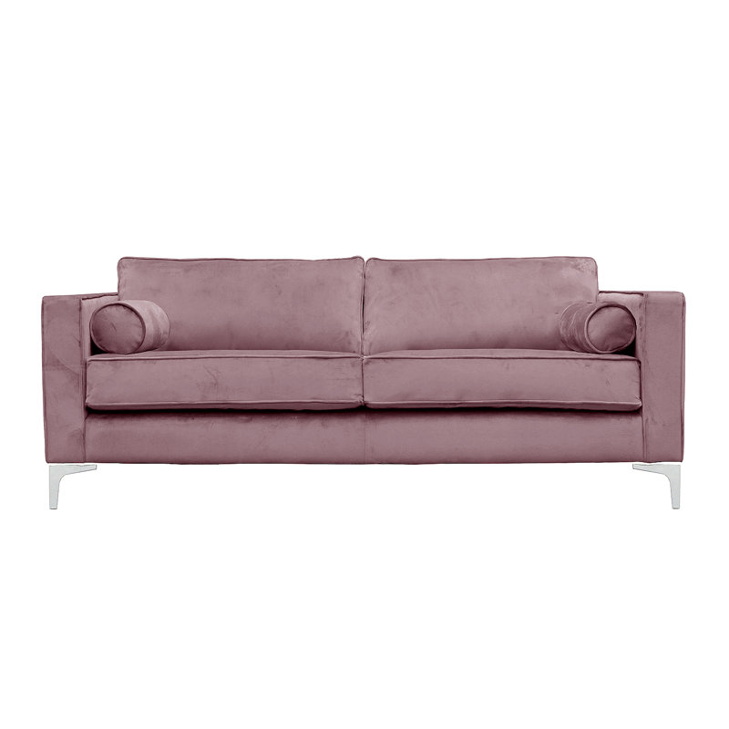 Georgio 3 Seater Velvet Sofa, Lavender