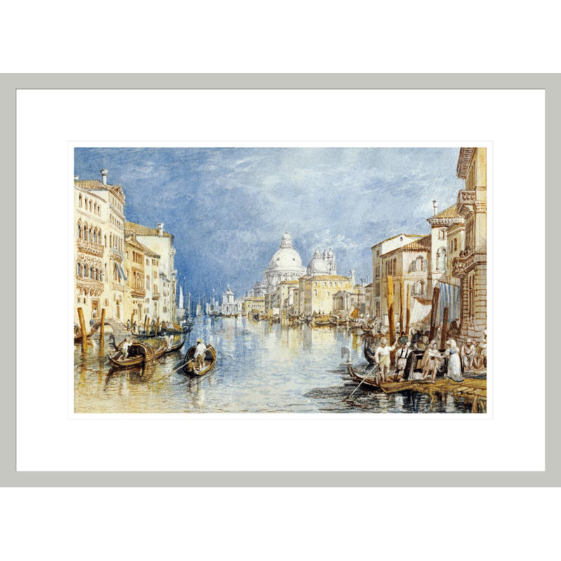 «The Grand Canal Venice» par Joseph Mallord William Turner, impression giclée sur cadre, H 16,05 po x l 21,75 po