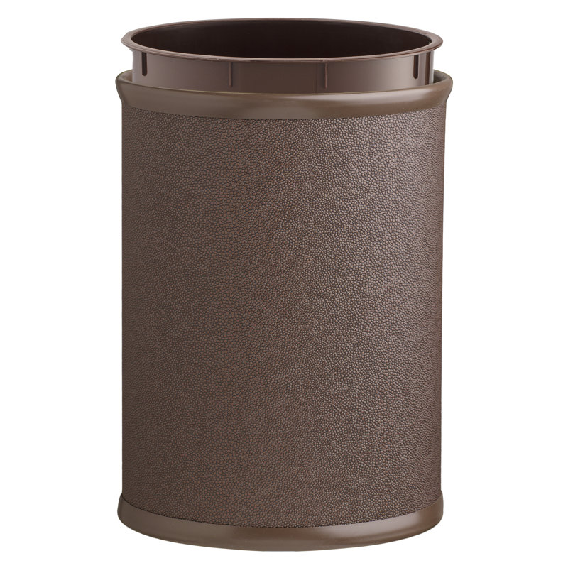 Ensemble de 2 pièces: poubelle et doublure rondes de 8 pte Maizler Noir, Moka, Noir, 3.25