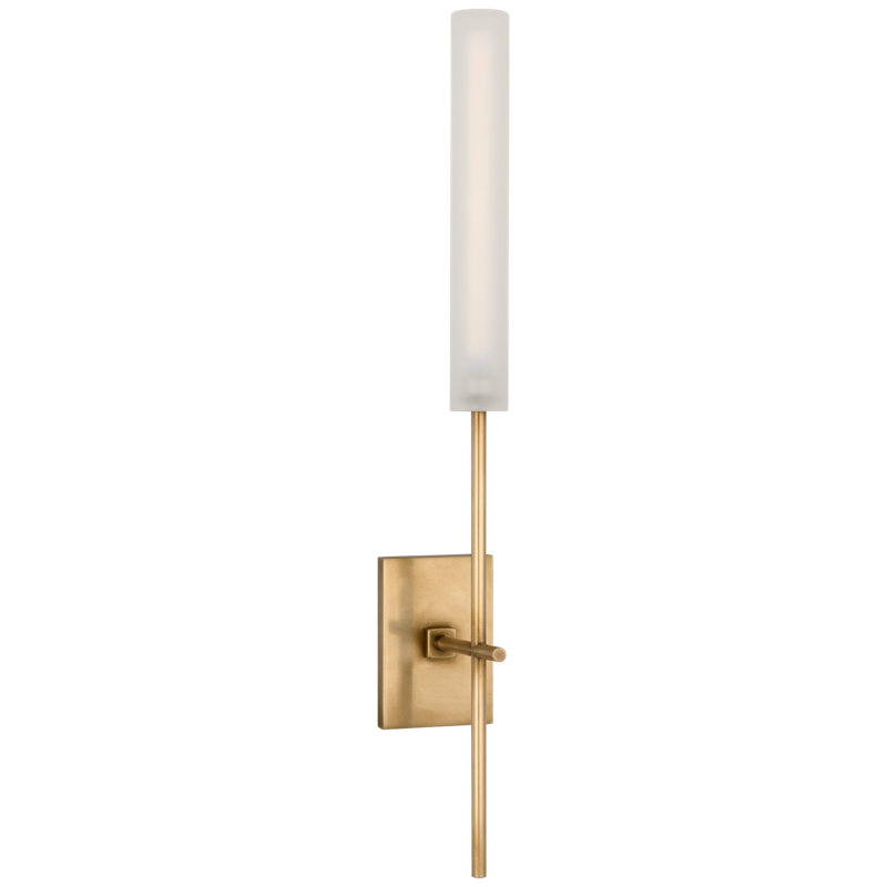 Fay 1 - Light LED Bath Sconce, Hand-Rubbed Antique Brass
