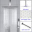 Système de douche 16 po Ensemble de douche à effet pluie de luxe avec robinet de plafond-59390487