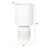 Stoneware Table Lamp with Raised Design