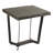 Adalyne Live Edge End Table in Solid Acacia Wood, Gray Stain