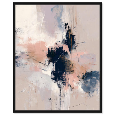 Décoration murale de salle de bain Echo of a Feeling III par Art Remedy, cadre noir, 24 x 30