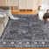 Washable Modern Carpet Chic Bordered Area Rugs for Dining Room