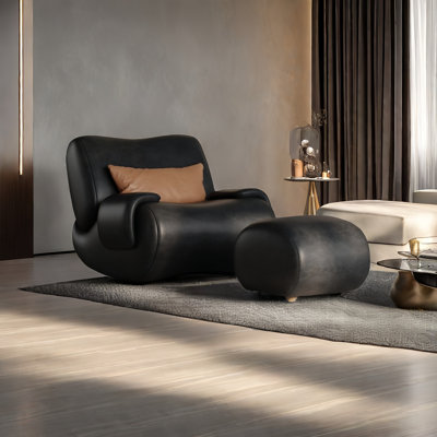 Faux Leather Rocking Chair
