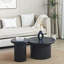 Ensemble de tables basses rondes modernes - Combinaison de deux tables avec un design unique