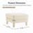 Boucle Upholstered Ottoman For Sectional-116784697