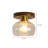 Clear Ribber Glass Ceiling Lamp-1076564208