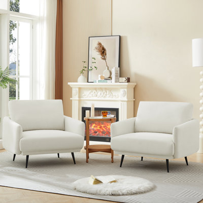 Fauteuil d'appoint à accoudoirs simples Chrisester Widest