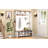 Farmhouse 4-in-1 Hall Tree with 6 Hooks, Walnut Entryway Bench with Shelves,  Wooden Style Rustic Shoe Organizer with 16 Open Compartments
