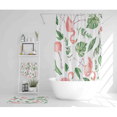 Nerea Polyester Shower Curtain Set