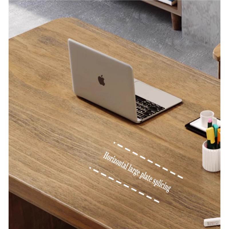 Ensemble de bureau et bibliothèque de salon scandinave, H 29,53 po x l 62,99 po x P 27,56 po