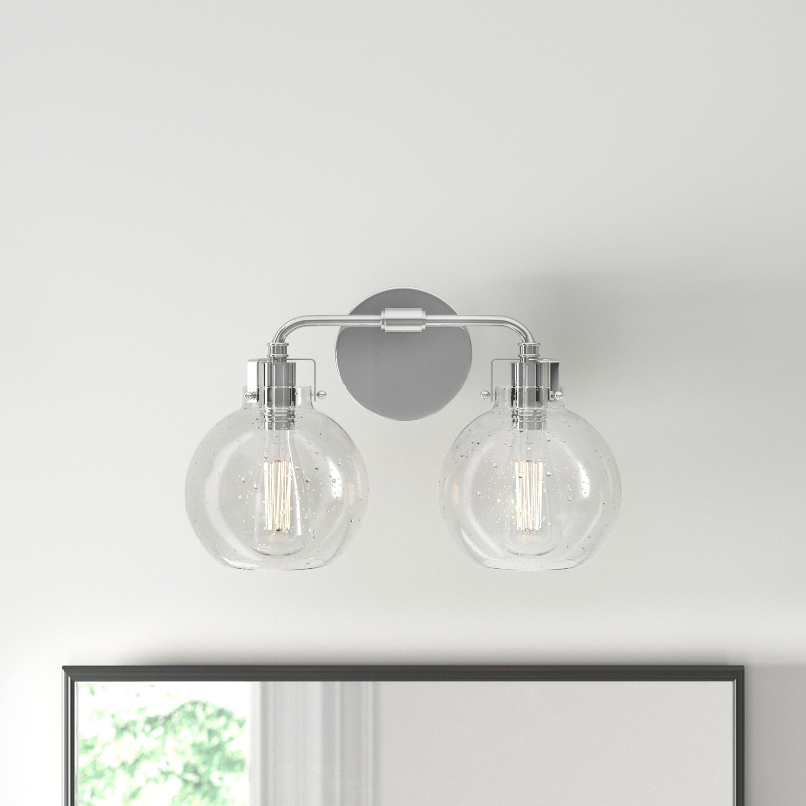 Byrne 2-Light Vanity Light, Chrome