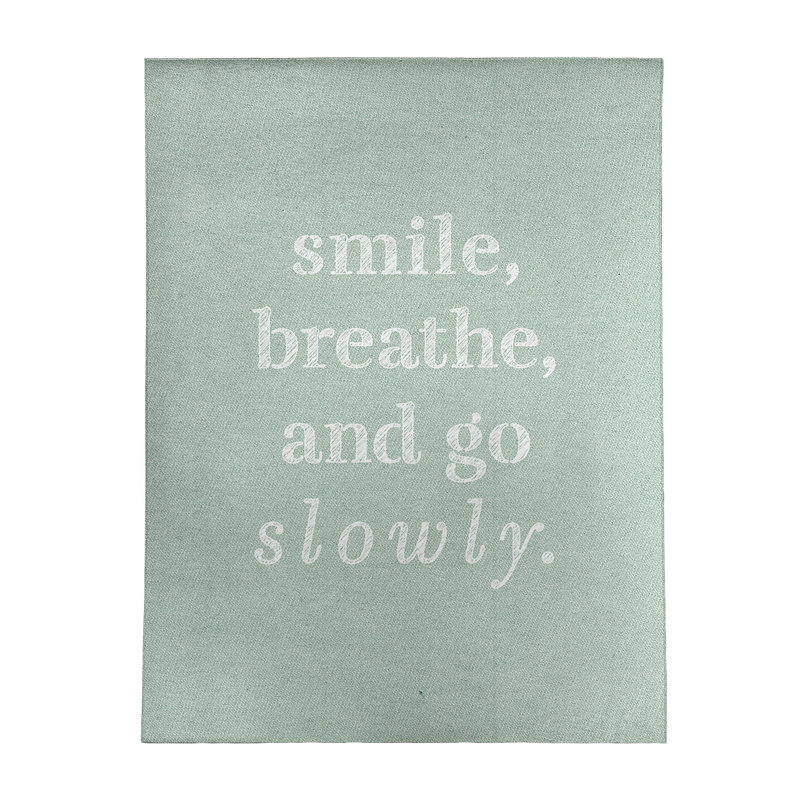 Tapis en polyester à citation lente main, Rectangle 5 pi x 7 pi