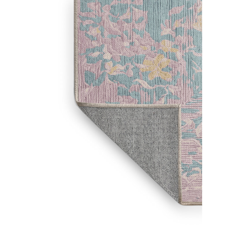 Machine Washable Beige Area Rug, Rectangle 8' x 12'