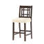 2 chaises de hauteur comptoir avec coussin de 5 cm - Chaise à thème beige (2)