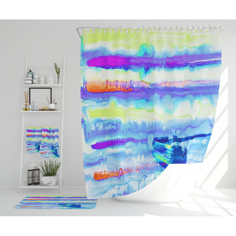 Natelson Polyester Shower Curtain Set