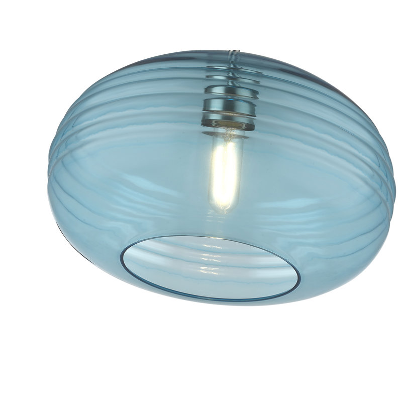 Luminaire suspendu sphère 1 lumière Levesque, H 10 po x l 14 po