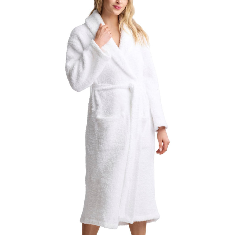  CozyChic Unisex Comfortable Adult Robe, White, Size 3