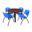 Plateau de table Kee, 4 chaises empilables-1528929525-1528929524-1562182173